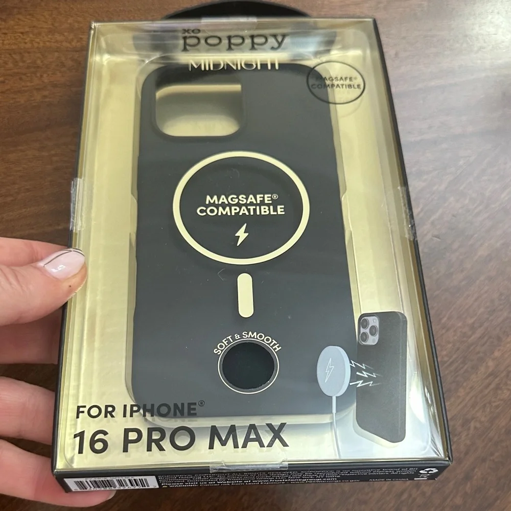 XO poppy MIDNIGHT iPhone 16 pro max case